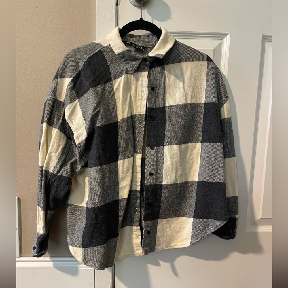 Zara plaid over shirt
